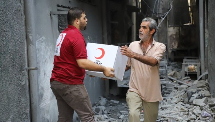 Türk Kızılay’dan Gazze’deki sivillere yardım